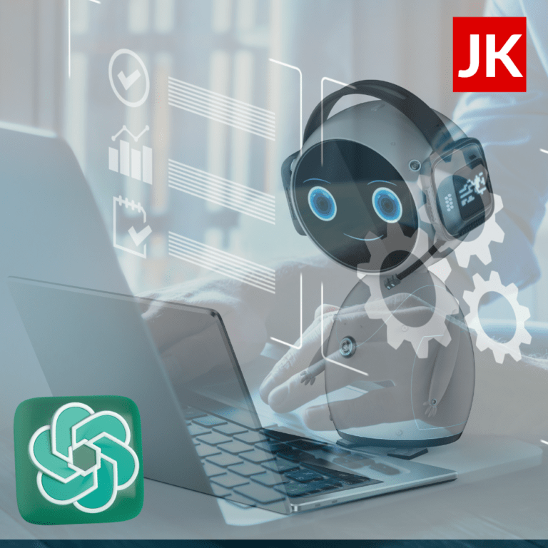 A Chatbot at work having a conversation with a human | Marketing Automation ChatGPT: Conversational AI